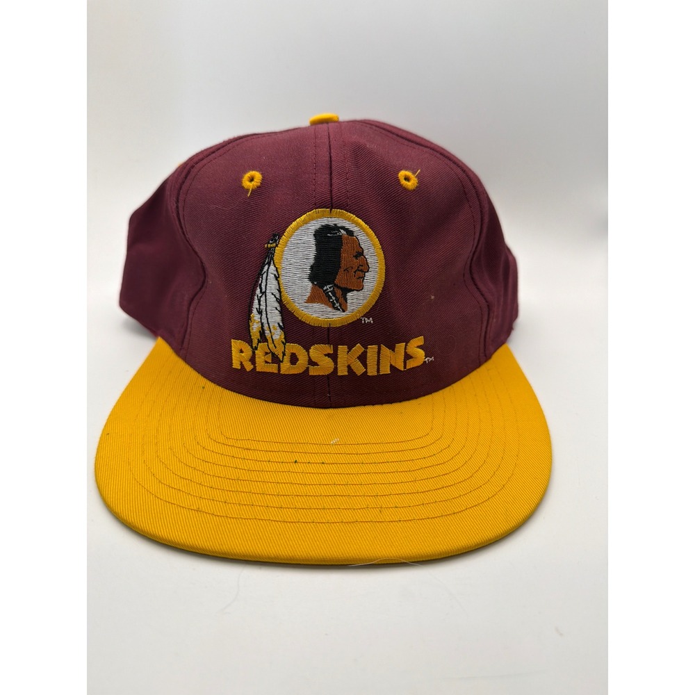 Vintage Washington Redskins Hat Team NFL Competitor Snapback Burgundy Gold Cap